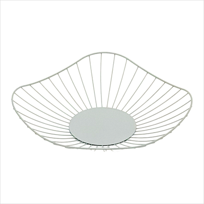 Brotkorb flach eckig silber_seite